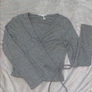 Long sleeve crop top